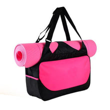 Load image into Gallery viewer, ROEGADYN Yoga Mat Bag For Women 2019 Pink Gym Bag Women Sports bag For Fitness/Gym Women Gym Bag Shoe Compartment Small Gym Bag